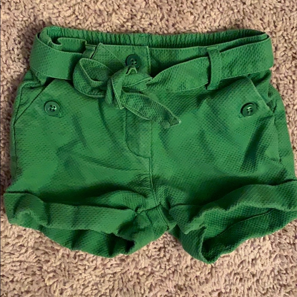 Janie and Jack green shorts size 12 - 18mo